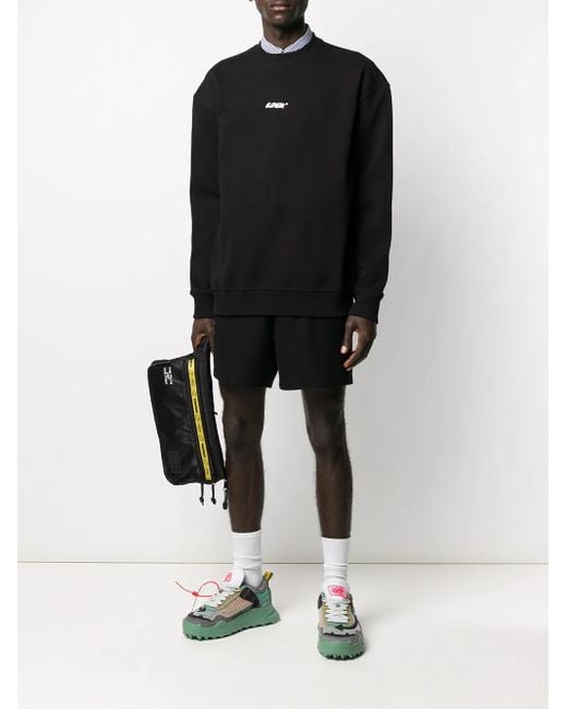 Adererror Black Ader Logo Crew Sweat for men