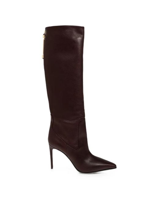 DSquared² Brown Leather Heeled Boots