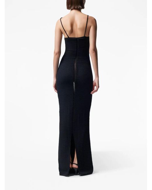 Altuzarra Black Suberi Cut-Out Ribbed Dress