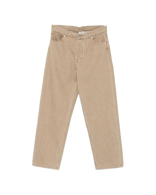 Drole de Monsieur White Logo-Patch Jeans for men