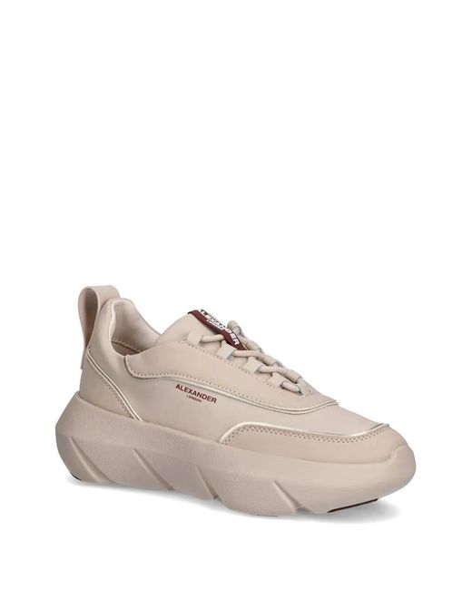 Alexander Smith Natural Eclipse Logo-Print Chunky-Sole Sneakers