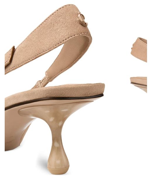 Jimmy Choo Natural Amel 50 Pointed Slingback Pumps
