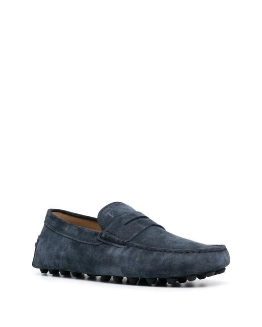 Tod's Blue Leather Loafer for men