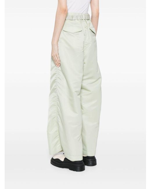 Sacai White Belted Cargo Trousers