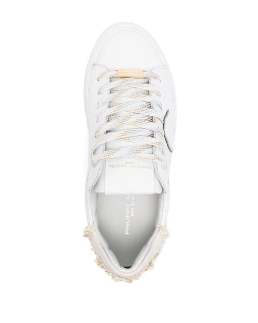 Philippe Model White Temple Sneakers