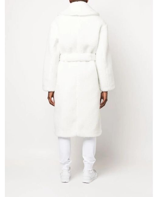 Casablanca White Faux-Shearling Robe for men