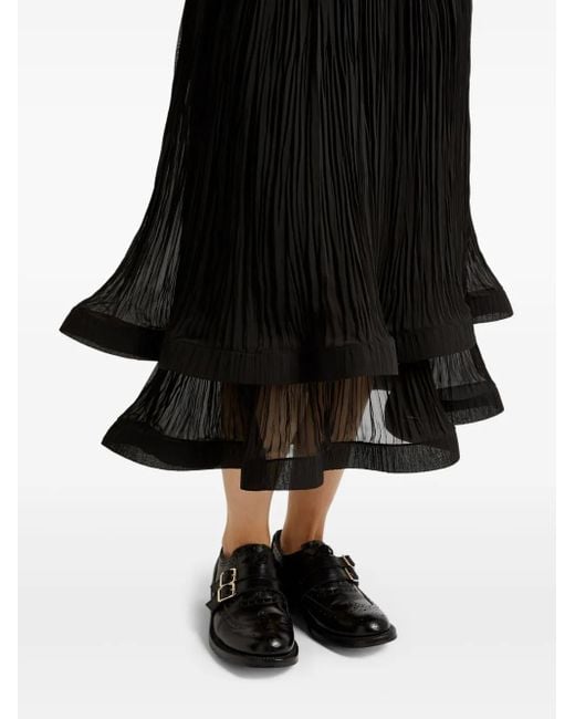 Falda midi plisada Erdem de color Black