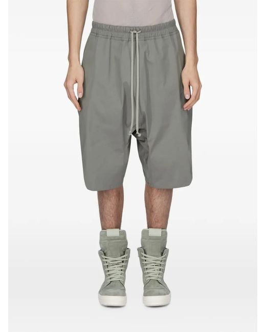 Rick Owens Gray Basket Swingers Shorts for men