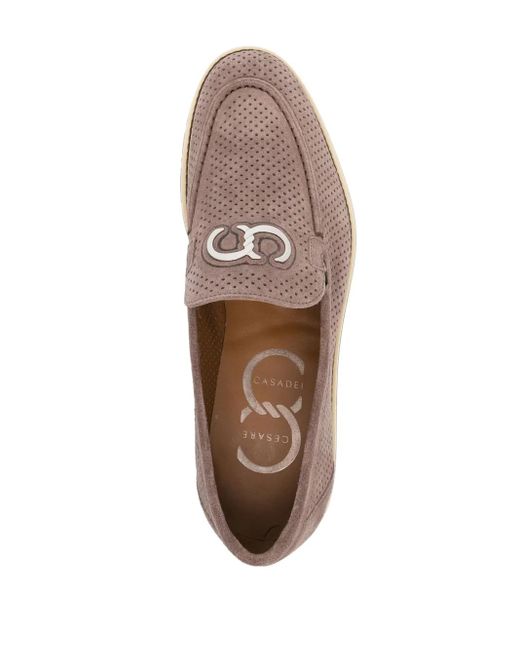 Casadei Pink Rovesciato Loafers for men
