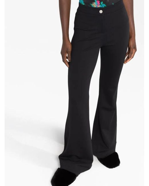 MACCAPANI Black Layered Flared Trousers