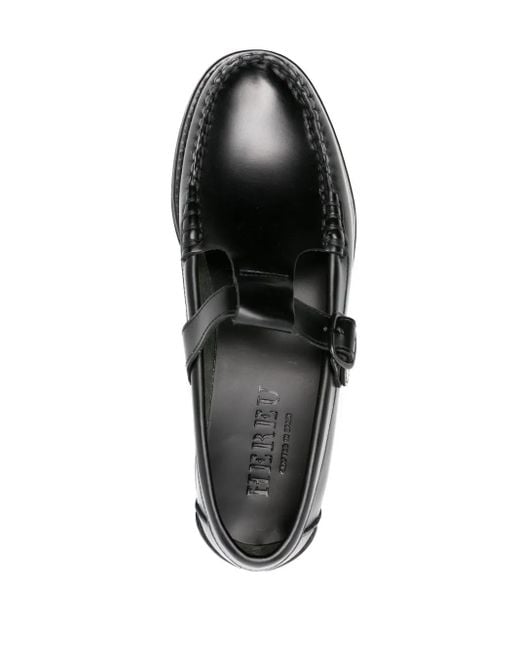 Hereu Black Alber Leather Loafers