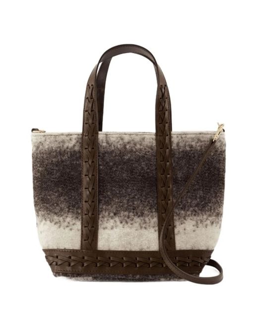 Vanessa Bruno Brown Small Cabas Braided Tote Bag