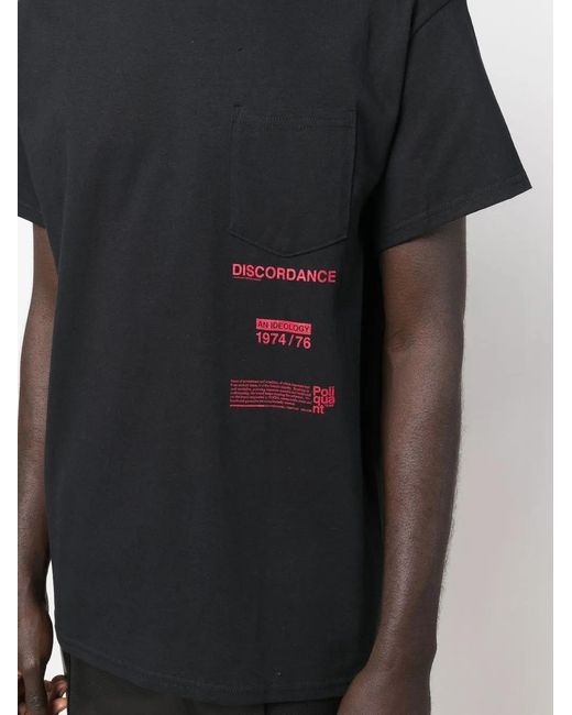 Children of the discordance Black Graphic-Print T-Shirt for men