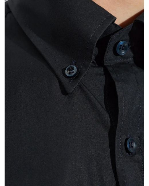 Paul & Shark Blue Button-Down Chest-Pocket Shirt for men
