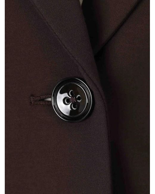 Dorothee Schumacher Black Notched-Lapel Single-Button Blazer