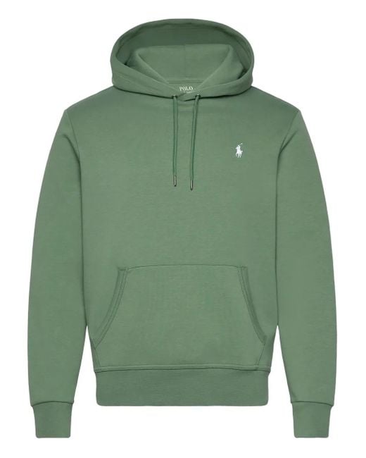 Polo Ralph Lauren Green Logo-Embroidered Hoodie for men