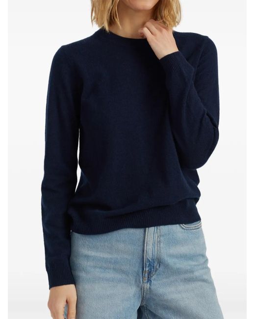 Chinti & Parker Blue Round-Neck Sweater