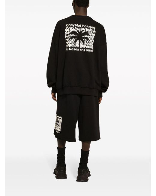 Dolce & Gabbana Sweater Met Logoprint in het Black voor heren