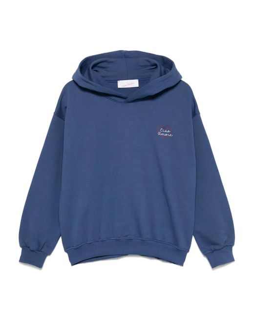 Giada Benincasa Blue Heartbeat Hoodie