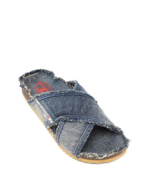 DIESEL Blue Sandals for men