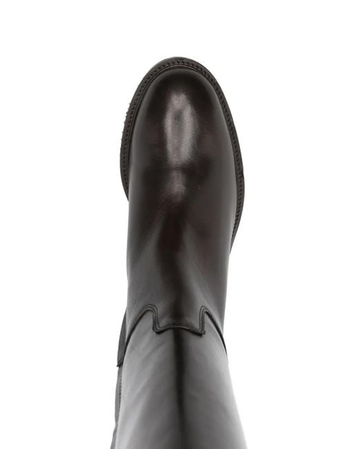 Julie Dee レザー ロングブーツ 30mm Black