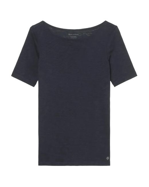 Marc O' Polo Blue Boat Neck Short-Sleeve T-Shirt