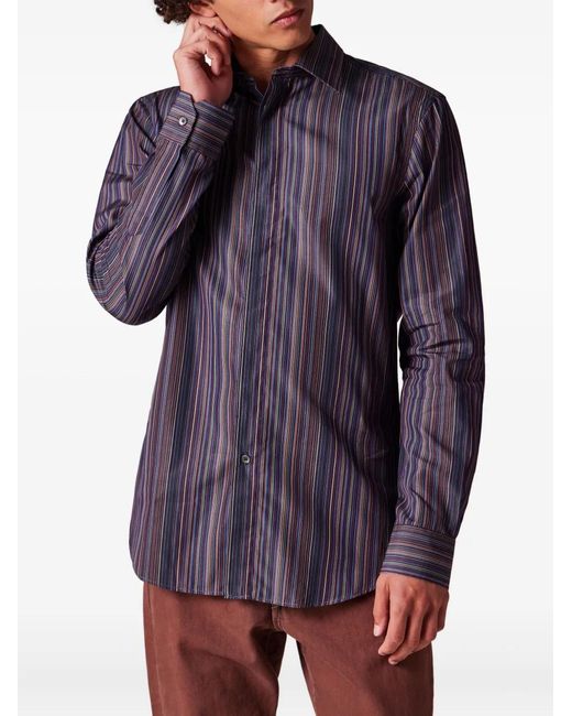 Paul Smith Purple Signature Stripe Shirt for men