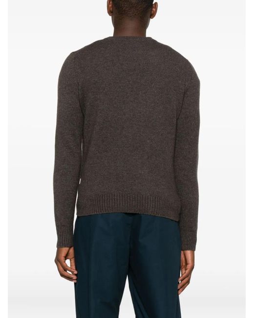 Impure Brown Charlie Crew-Neck Sweater for men