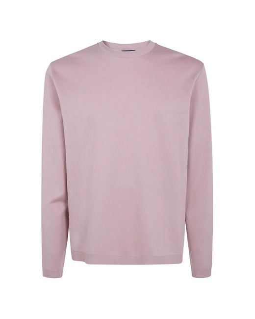 Herno Pink Long Sleeves T-Shirt for men