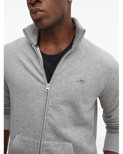 Gant Shield Pullover mit Stehkragen in White für Herren