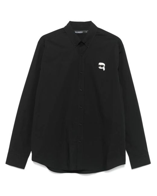Karl Lagerfeld Ikonik Karl Hemd in Black für Herren