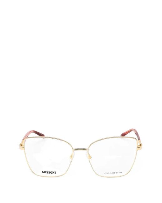 Missoni Natural Cat-Eye Frame Glasses