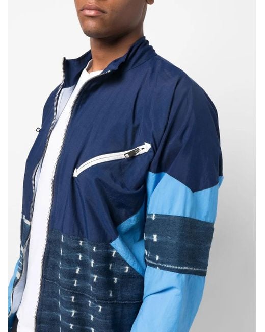 United Rivers Blue Patchwork Zipped Jacket for men