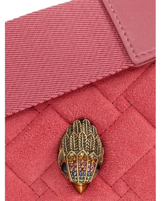 Kurt Geiger Red Mini Kensington Quilted Shoulder Bag