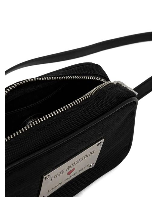 Mini Sac Jelly Love Moschino en coloris Black