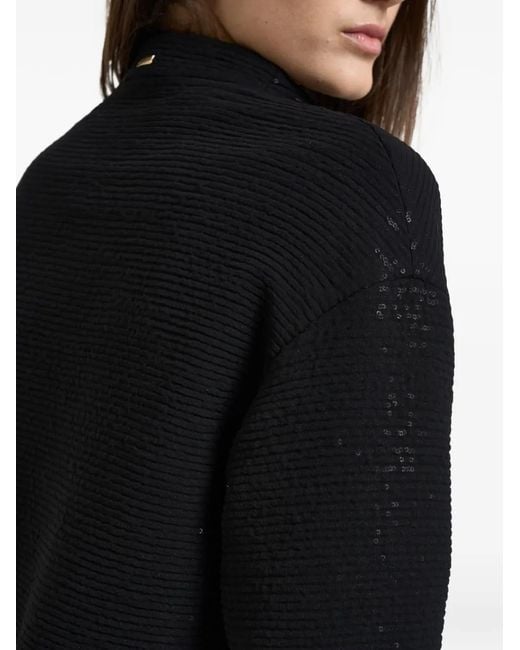 Herno Black Textured Embellished Jacket