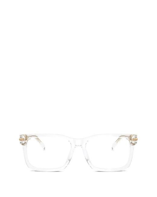 Michael Kors White Ottawa Square-Frame Glasses for men