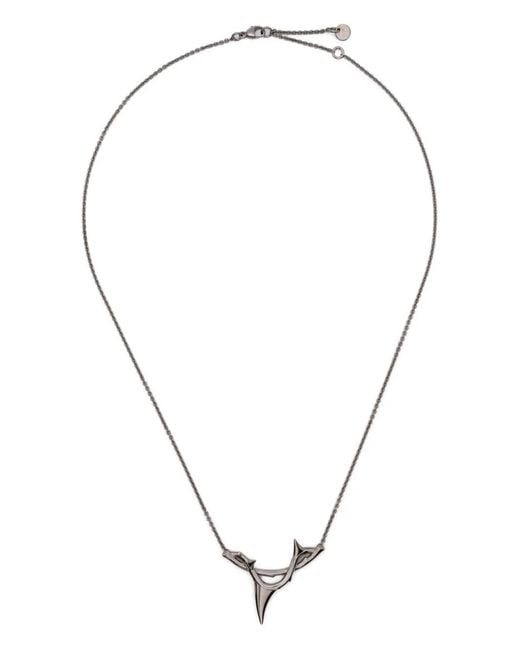 Shaun Leane Metallic Rose Thorn Branch Pendant Neckace