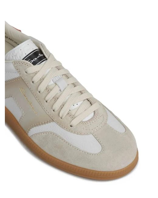Santoni White Dbs Oly Sneakers for men