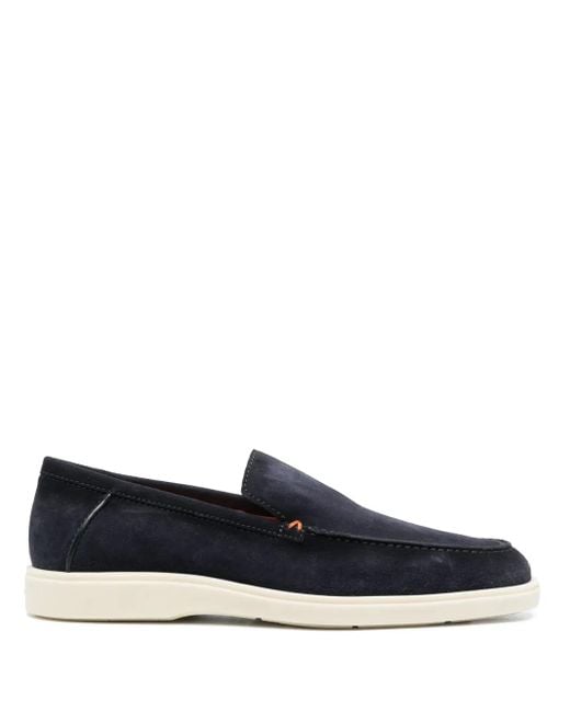 Santoni Blue Botanist Moccasin for men
