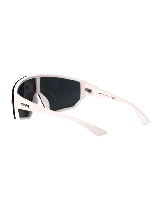 Versace Black Oversize-Frame Sunglasses