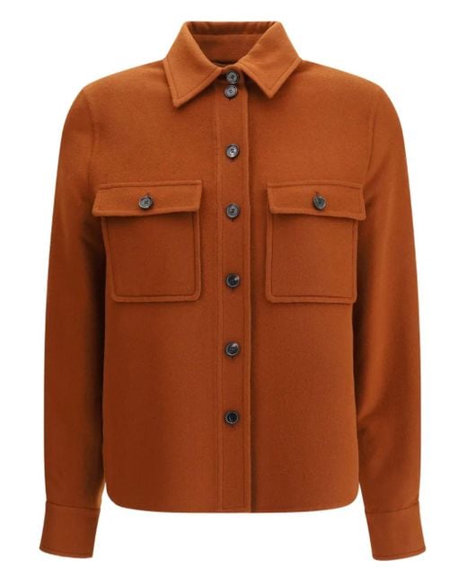 Loro Piana パッチポケット シャツジャケット Brown