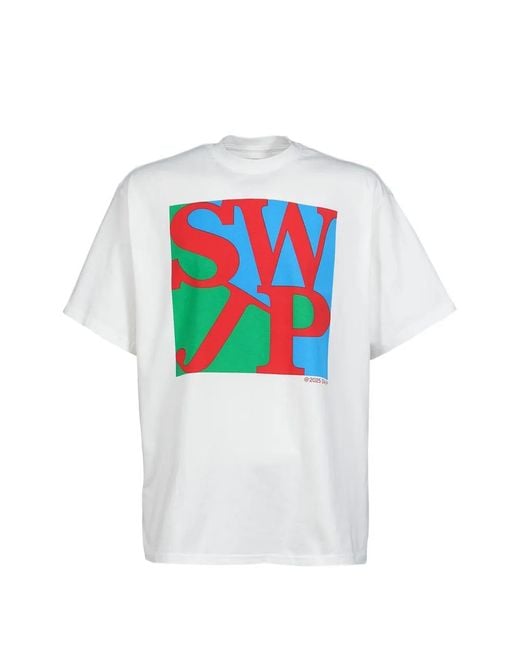 SWJP White Love Park T-Shirt for men
