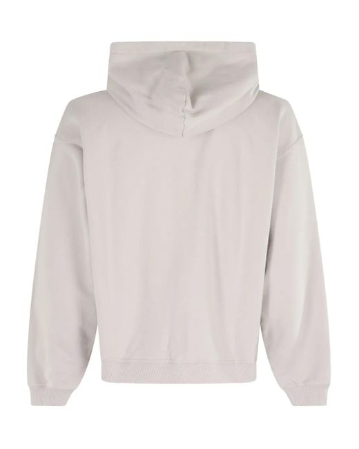 Represent White Script Logo Zip-Up Hoodie for men
