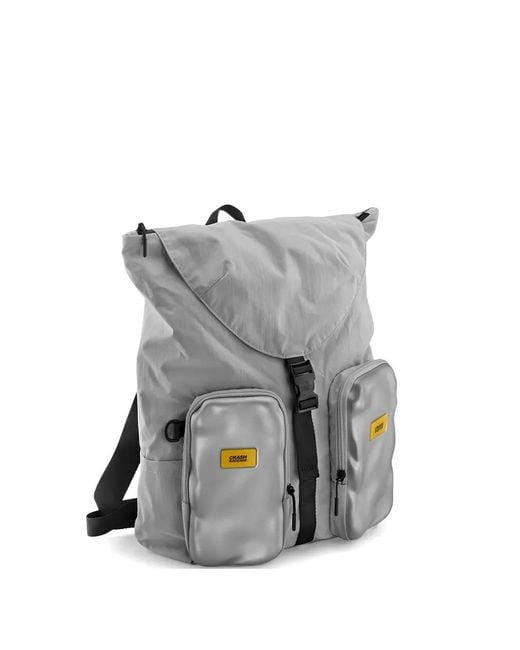 Crash Baggage Gray Soft Rucksack 2.0 Buckle-Fastening Backpack