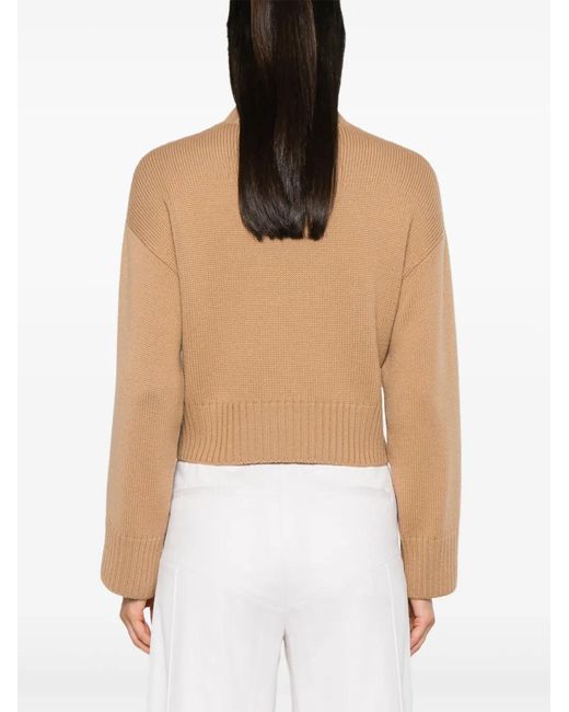 Fabiana Filippi Natural Cropped Sweater
