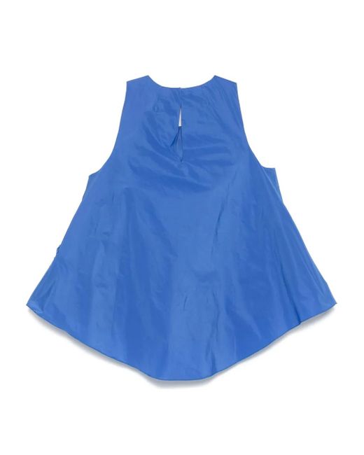 P.A.R.O.S.H. Blue Lightweight Polyester Shirt