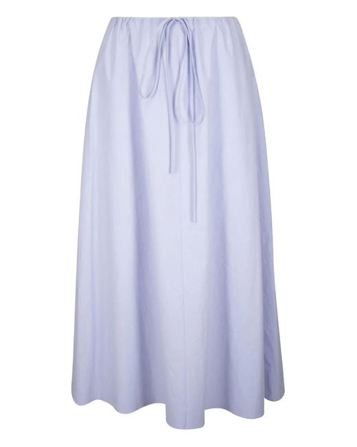 Peter Cohen Blue Drawstring Maxi Skirt