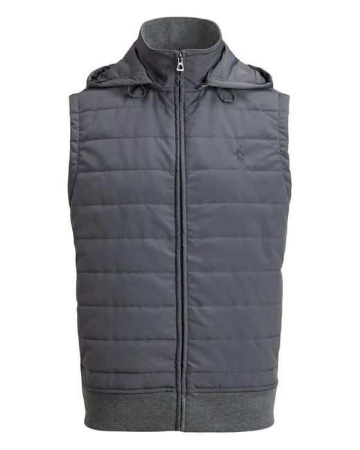 Polo Ralph Lauren Gray Hooded Gilet for men