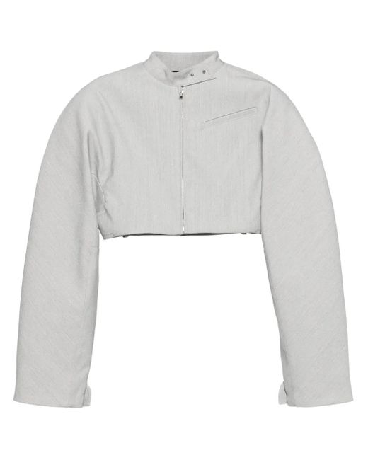 Jacquemus Gray Jacket Cabrio